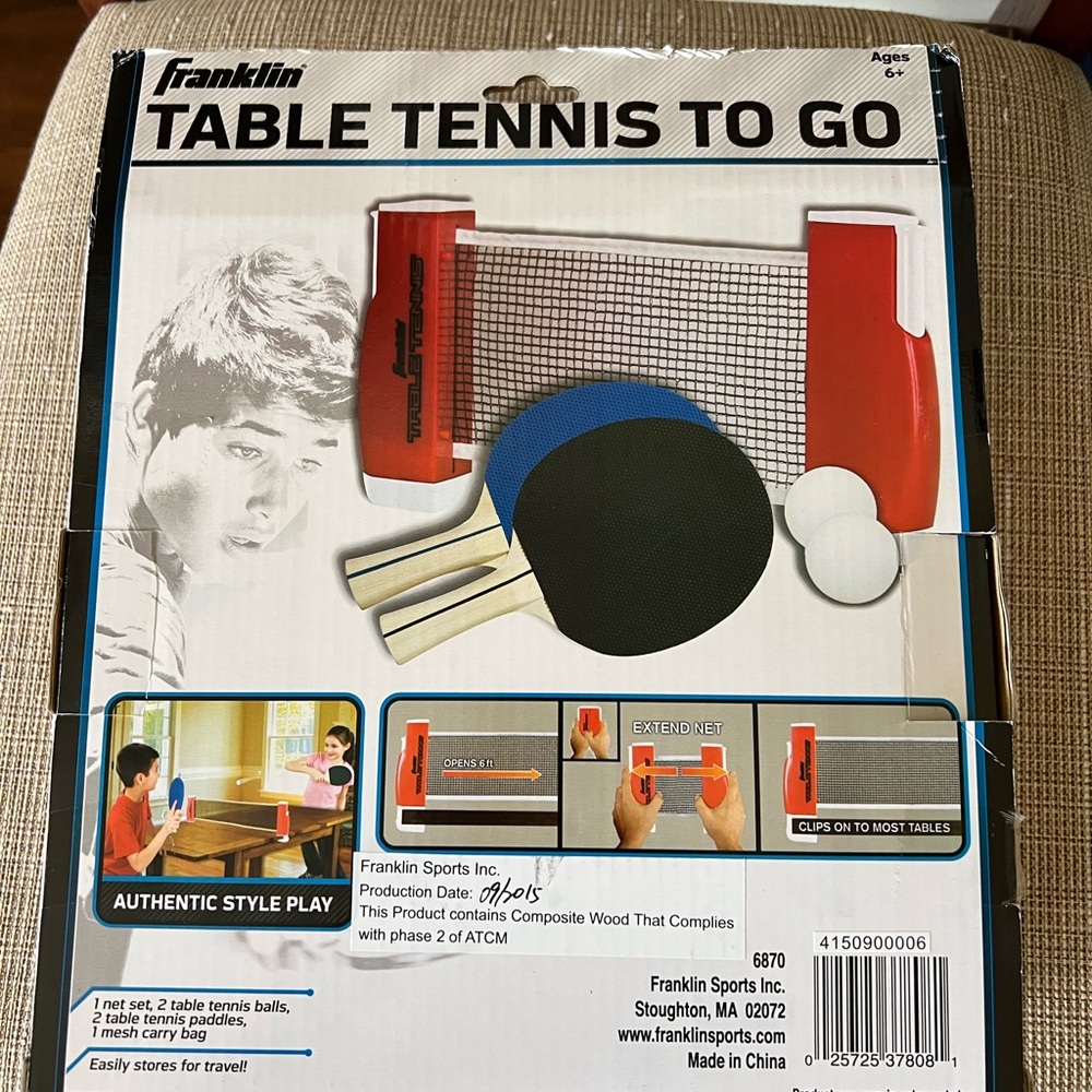 Table Tennis To Go Set - Picture 2 of 3